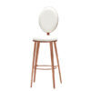 Martini Bar Stool - Rose Gold